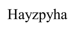 HAYZPYHA trademark
