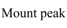 MOUNT PEAK trademark