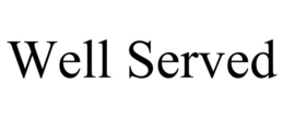 WELL SERVED trademark