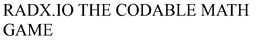 RADX.IO THE CODABLE MATH GAME trademark