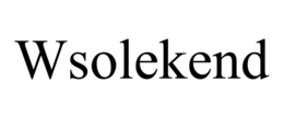 WSOLEKEND trademark