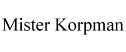 MISTER KORPMAN trademark