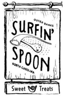 OUTER BANKS SURFIN' SPOON NORTH CAROLINA SWEET TREATS trademark