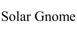 SOLAR GNOME trademark
