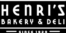HENRI'S BAKERY & DELI SINCE 1929 trademark