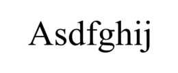 ASDFGHIJ trademark