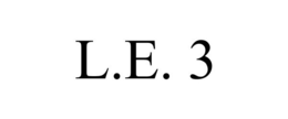 L.E. 3 trademark