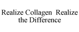 REALIZE COLLAGEN REALIZE THE DIFFERENCE trademark