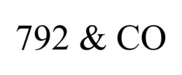 792 & CO trademark