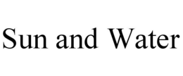 SUN AND WATER trademark