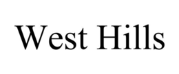 WEST HILLS trademark