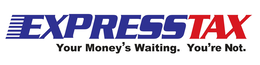 EXPRESSTAX YOUR MONEY'S WAITING. YOU'RE NOT. trademark