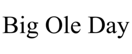 BIG OLE DAY trademark