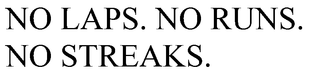 NO LAPS. NO RUNS. NO STREAKS. trademark