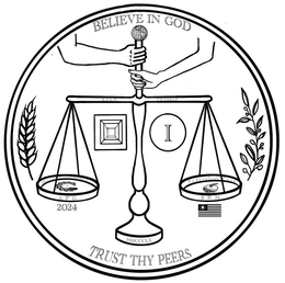 BELIEVE IN GOD TRUST THY PEERS KNOW THYSELF MORAL EXCELLENCE CL APG 2024 I FEDERALIST COIN ERM MDCCCLX trademark