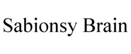 SABIONSY BRAIN trademark