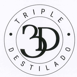 TRIPLE DESTILADO 3D trademark