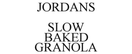 JORDANS SLOW BAKED GRANOLA trademark
