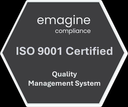 EMAGINE COMPLIANCE ISO 9001 CERTIFIED QUALITY MANAGEMENT SYSTEM trademark