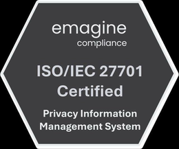 EMAGINE COMPLIANCE ISO/IEC 27701 CERTIFIED PRIVACY INFORMATION MANAGEMENT SYSTEM trademark
