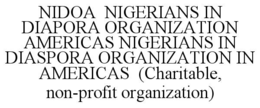 NIGERIANS IN DIASPORA ORGANISATION AMERICAS trademark