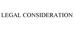 LEGAL CONSIDERATION trademark