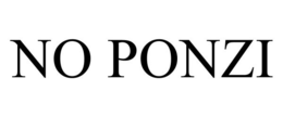 NO PONZI trademark