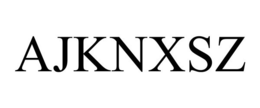 AJKNXSZ trademark