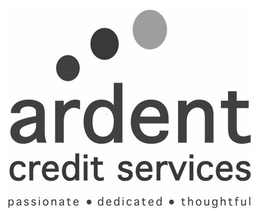 ARDENT CREDIT SERVICES PASSIONATE. DEDICATED. THOUGHTFUL trademark