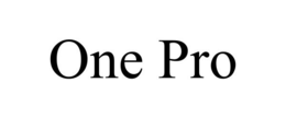 ONE PRO trademark