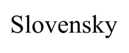SLOVENSKY trademark