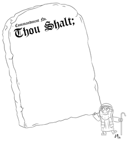 COMMANDMENT NO. THOU SHALT; MO trademark
