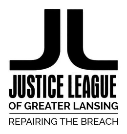 JL JUSTICE LEAGUE OF GREATER LANSING REPAIRING THE BREACH trademark