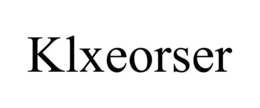 KLXEORSER trademark