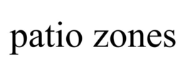 PATIO ZONES trademark