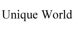 UNIQUE WORLD trademark