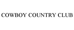 COWBOY COUNTRY CLUB trademark