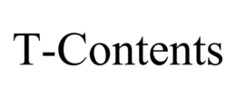 T-CONTENTS trademark