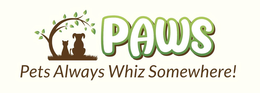 PAWS PETS ALWAYS WHIZ SOMEWHERE! trademark