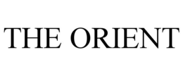 THE ORIENT trademark