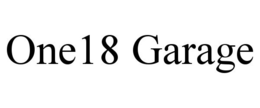 ONE18 GARAGE trademark