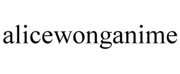 ALICEWONGANIME trademark
