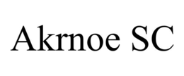 AKRNOE SC trademark