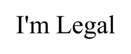 I'M LEGAL trademark