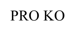 PRO KO trademark
