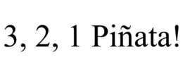 3, 2, 1 PIÑATA! trademark