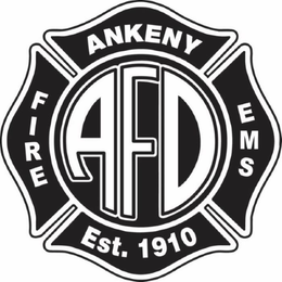 ANKENY FIRE AFD EMS EST. 1910 trademark