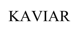 KAVIAR trademark