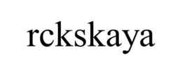 RCKSKAYA trademark