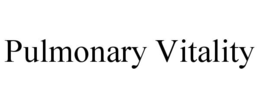 PULMONARY VITALITY trademark
